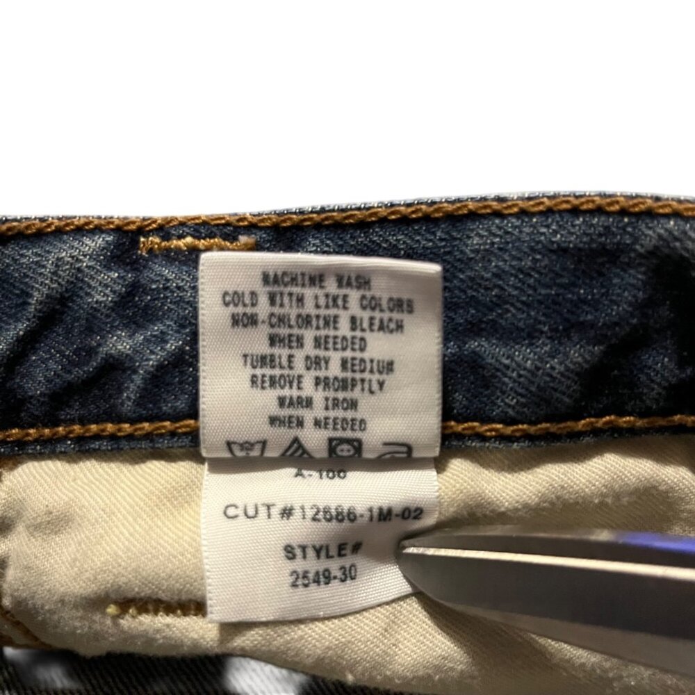 American Eagle Mens Jeans 29x30 Used Unhemmed Raw Edge 100% Cotton - Picture 16 of 16
